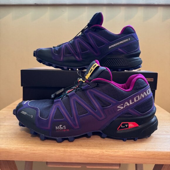 Salomon Speedcross 3 CS W - Deep Blue and Purple - Picture 2 of 8
